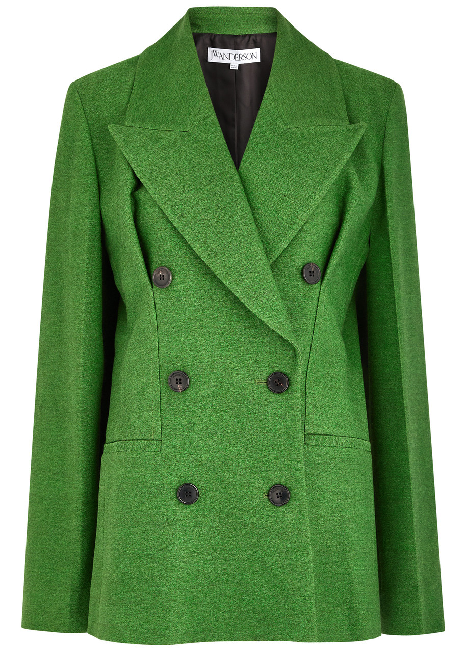 JW Anderson Hourglass Double-breasted Blazer - Green - 12 (UK12 / M)