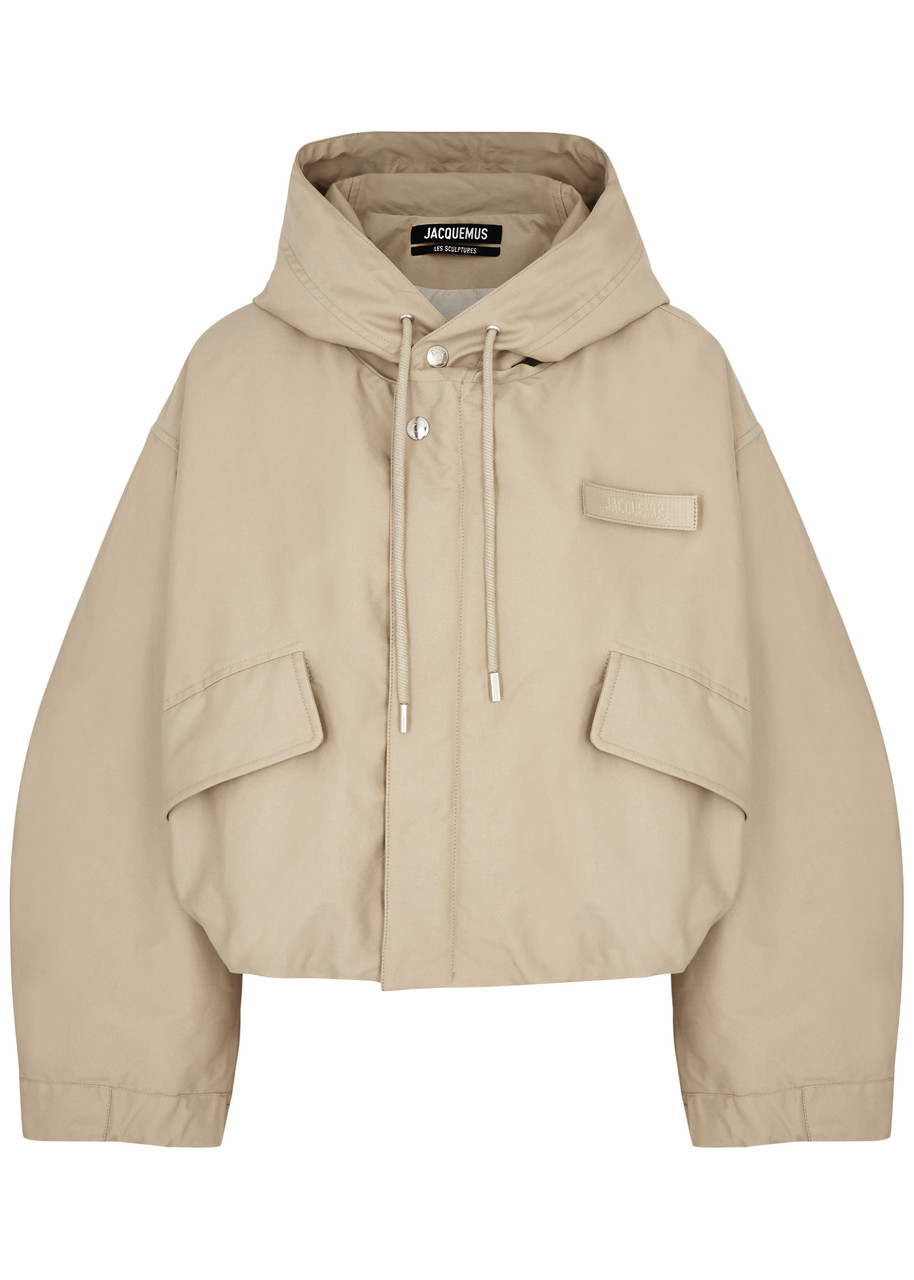 Jacquemus La Parka Courte Caraco Canvas Jacket - Beige - 34 (UK6 /xS)