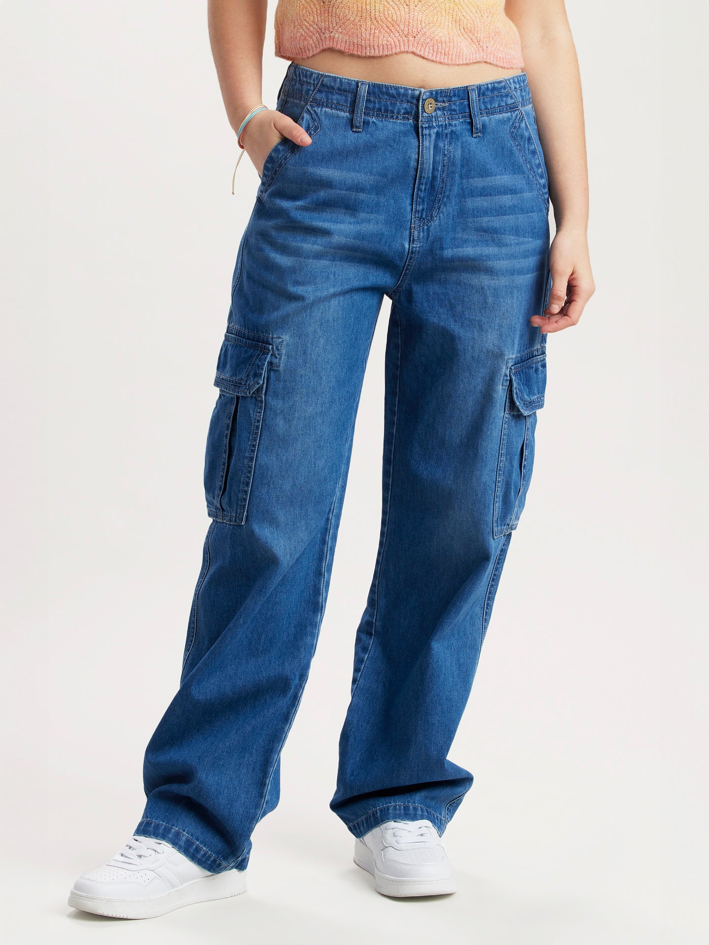 Jayde Denim Cargo Pant for Women | UNIONBAY, Venice Blue / 0