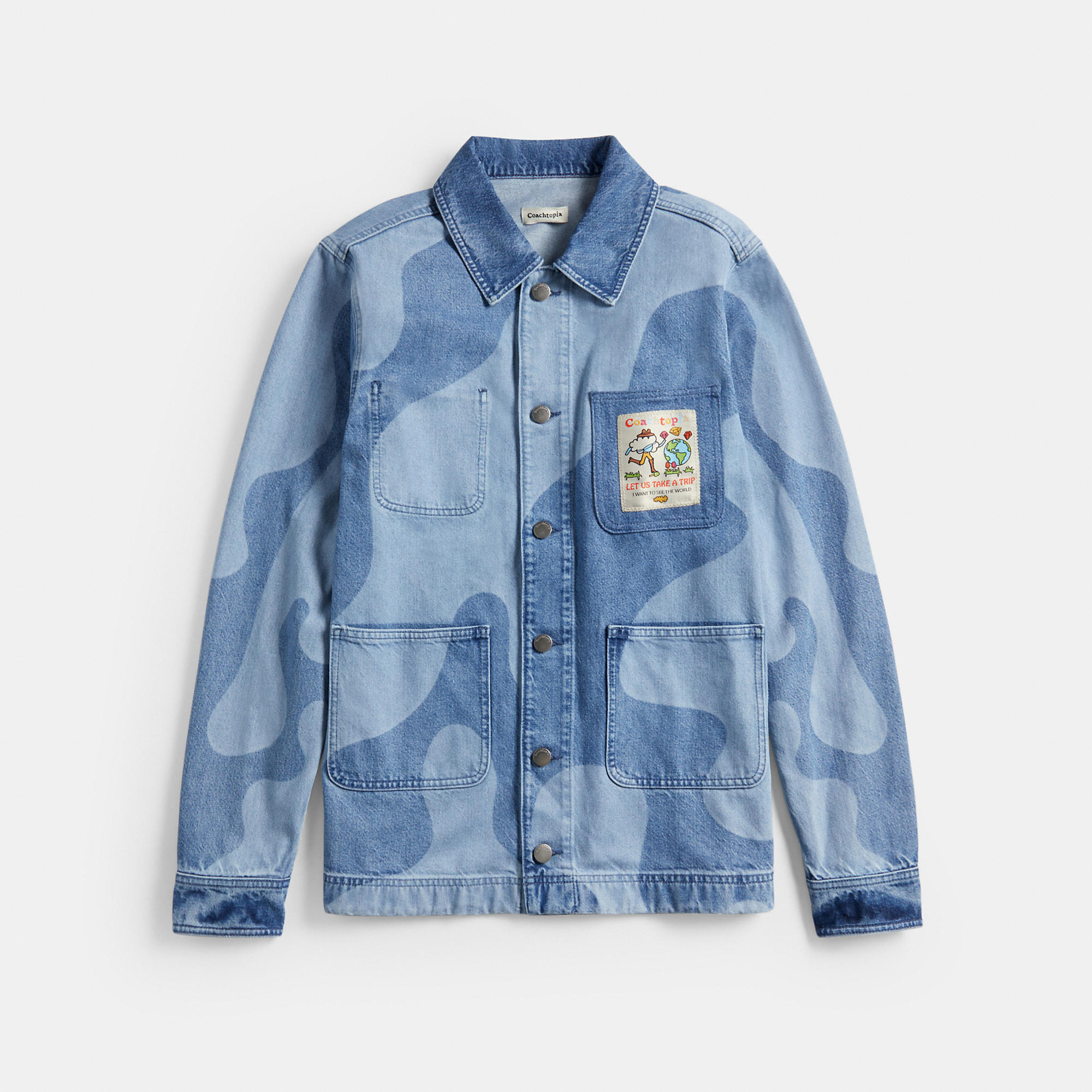 Jean Jacket In Wavy Wash