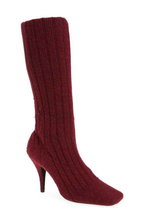 Jeffrey Campbell Snug Sock Boot in Red at Nordstrom, Size 5