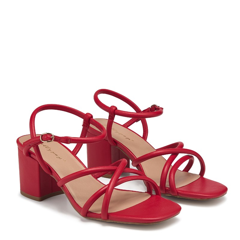 Jellypop Women's Rosary Dress Sandals (Red) - Size 10.0 M