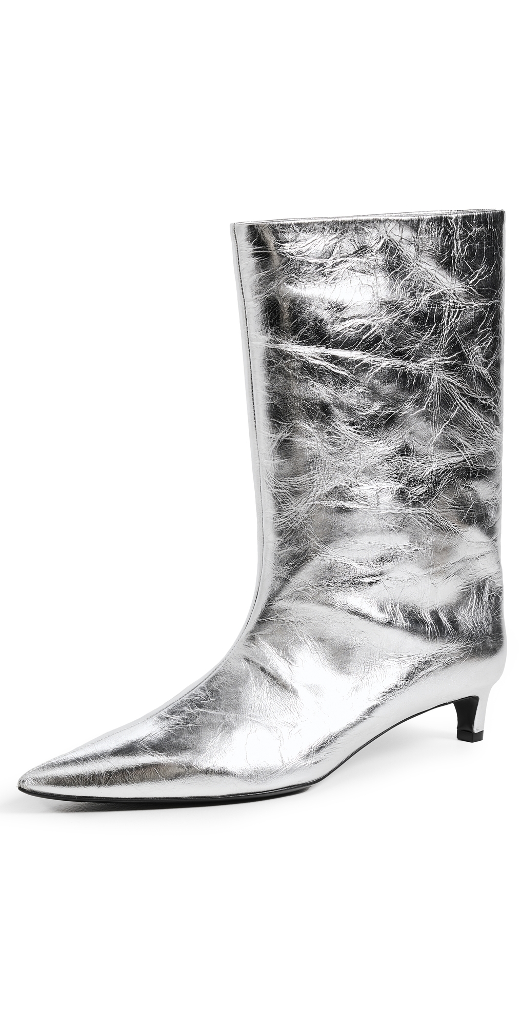 Jil Sander Ankle Boots Silver Moon 35