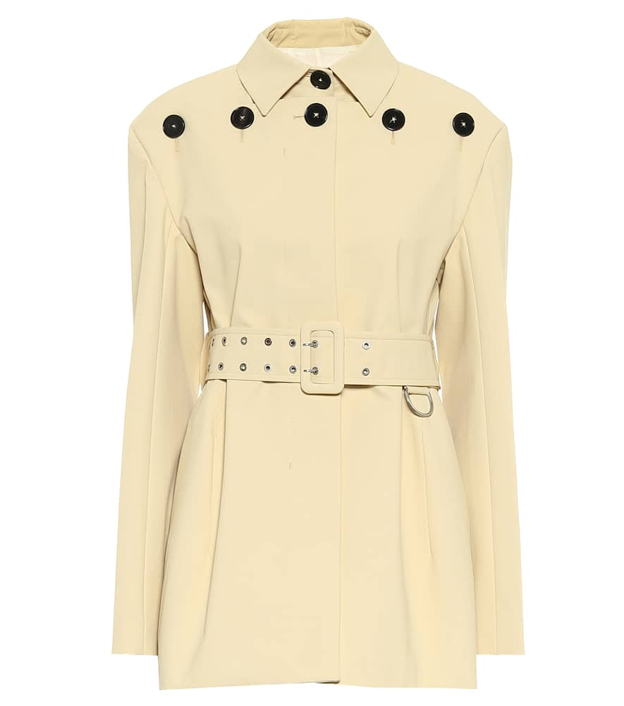 Jil Sander Belted cotton jacket