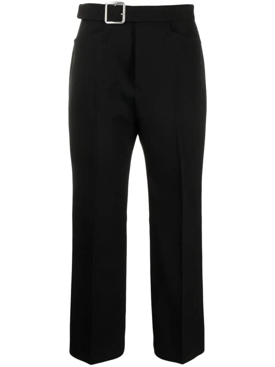 Jil Sander Fitted Cropped Pant With Flared Hem Clothing