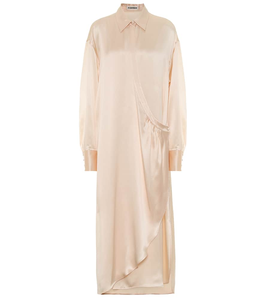 Jil Sander Silk-satin maxi dress