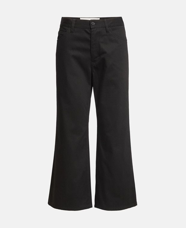 Jil Sander Wide-Leg Trousers in Black, Women's (Size 34)