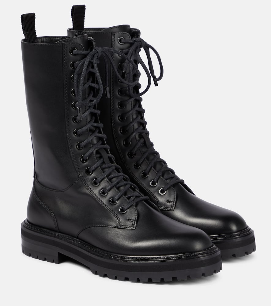 Jimmy Choo Cora leather combat boots