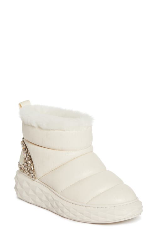 Jimmy Choo Xan Embellished Wedge Puffer Boot in X Latte Mix at Nordstrom, Size 7Us