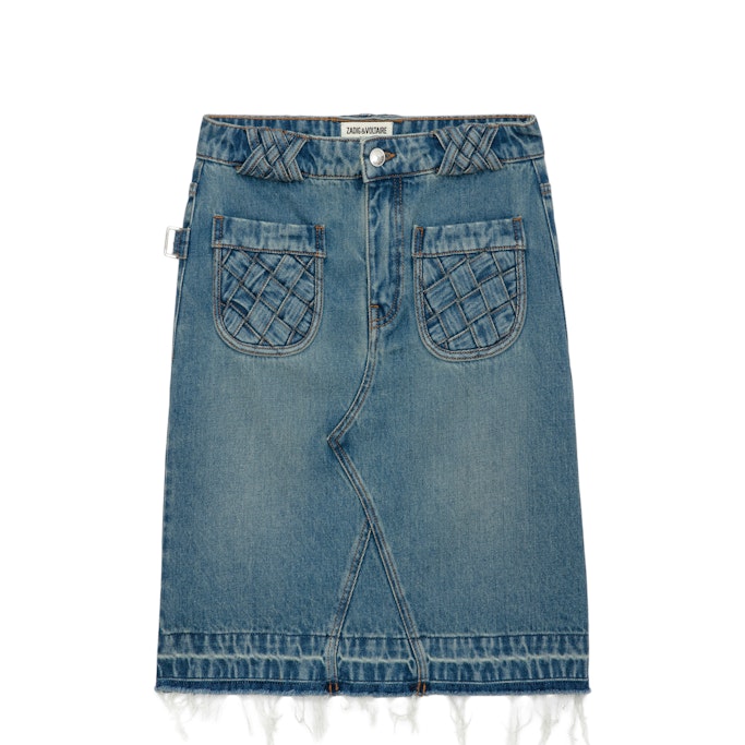 Jingle Denim Skirt