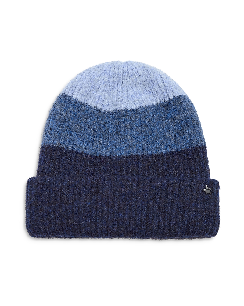 Jocelyn Star Charm Color Block Beanie