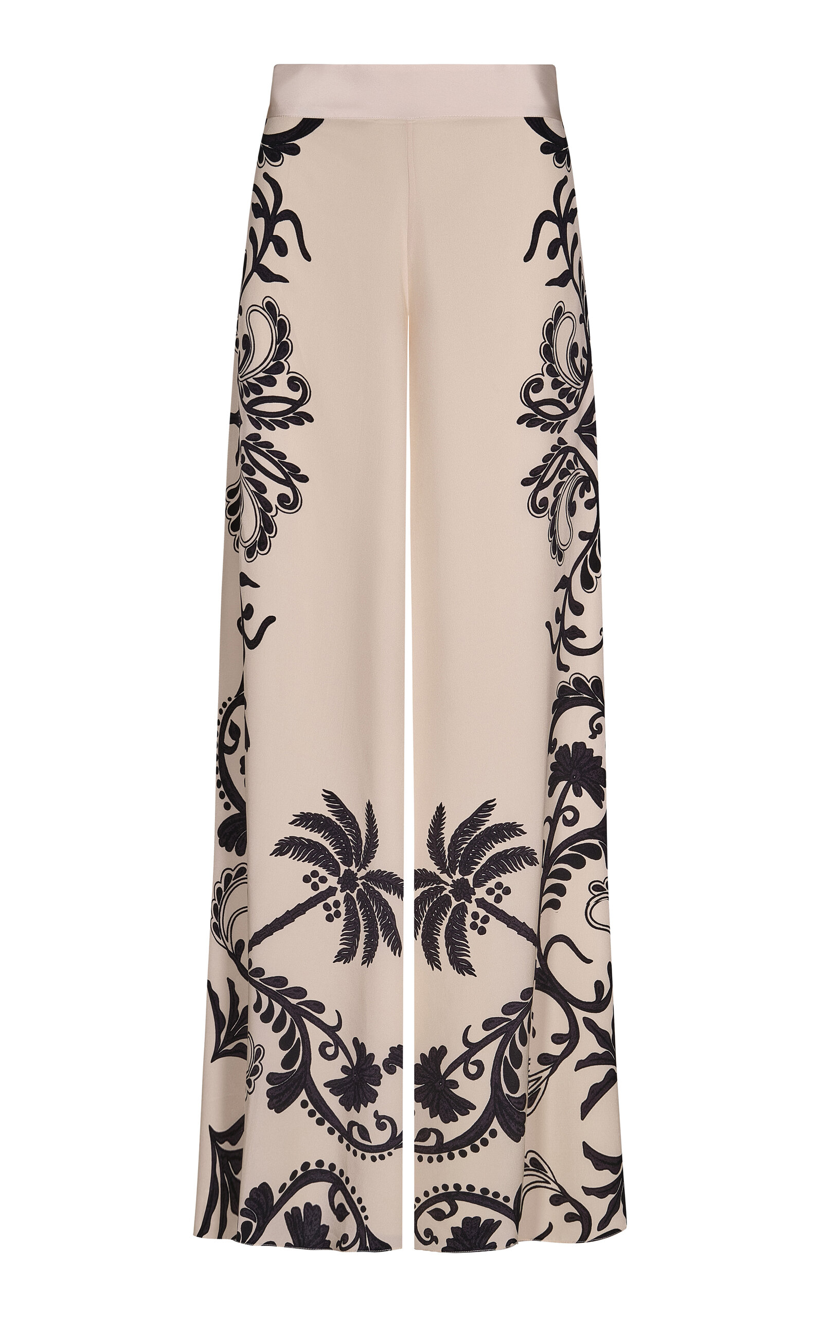 Johanna Ortiz - Musical Silk Wide-Leg Pants - Print - US 2 - Moda Operandi