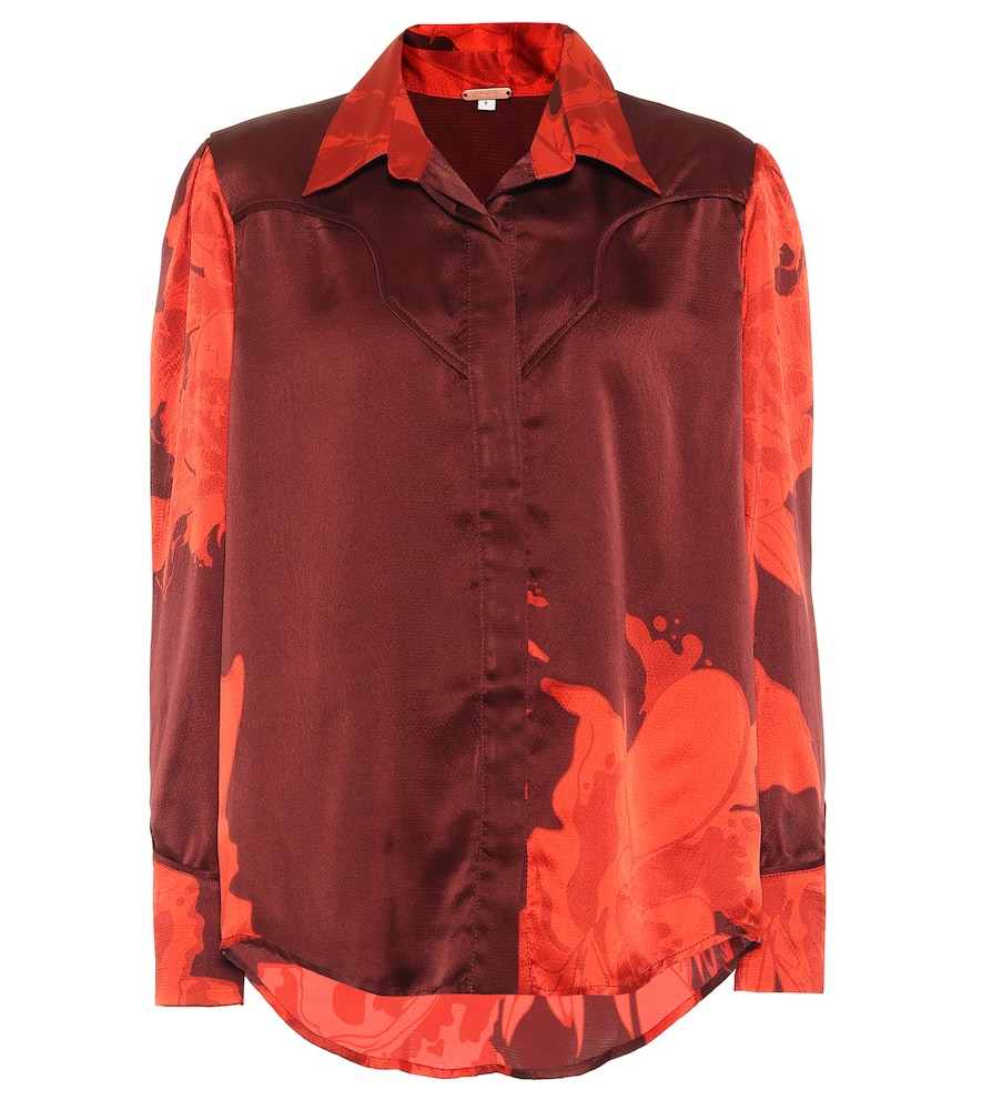 Johanna Ortiz Un Lugar Secreto printed silk shirt