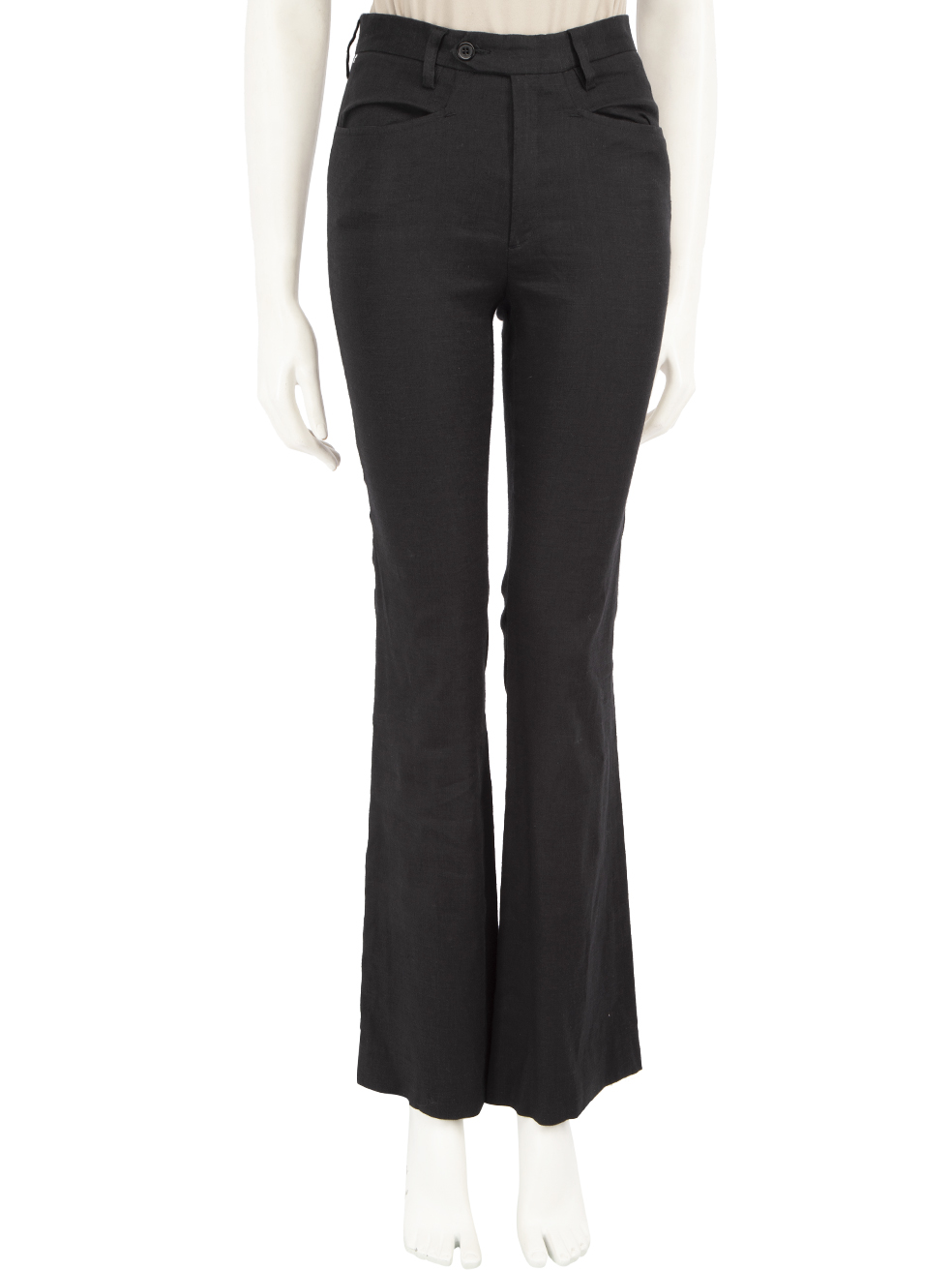 Joseph Black Linen Flared Trousers