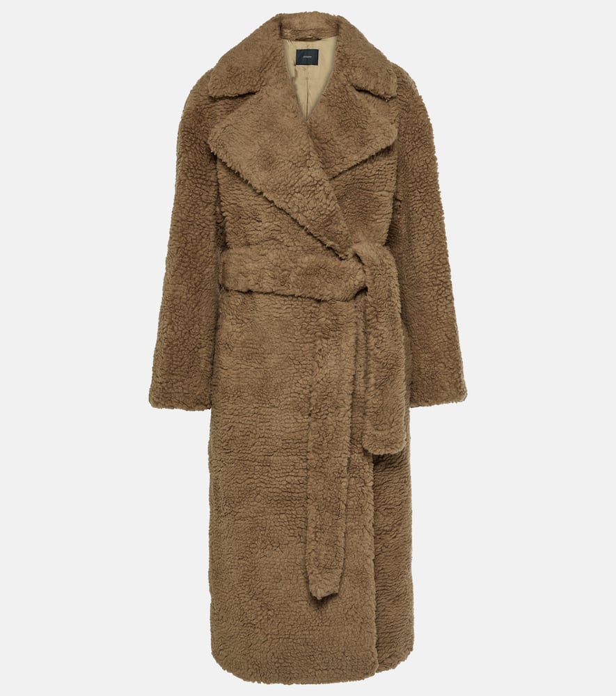 Joseph Sherpa Cabanis camel hair and silk coat