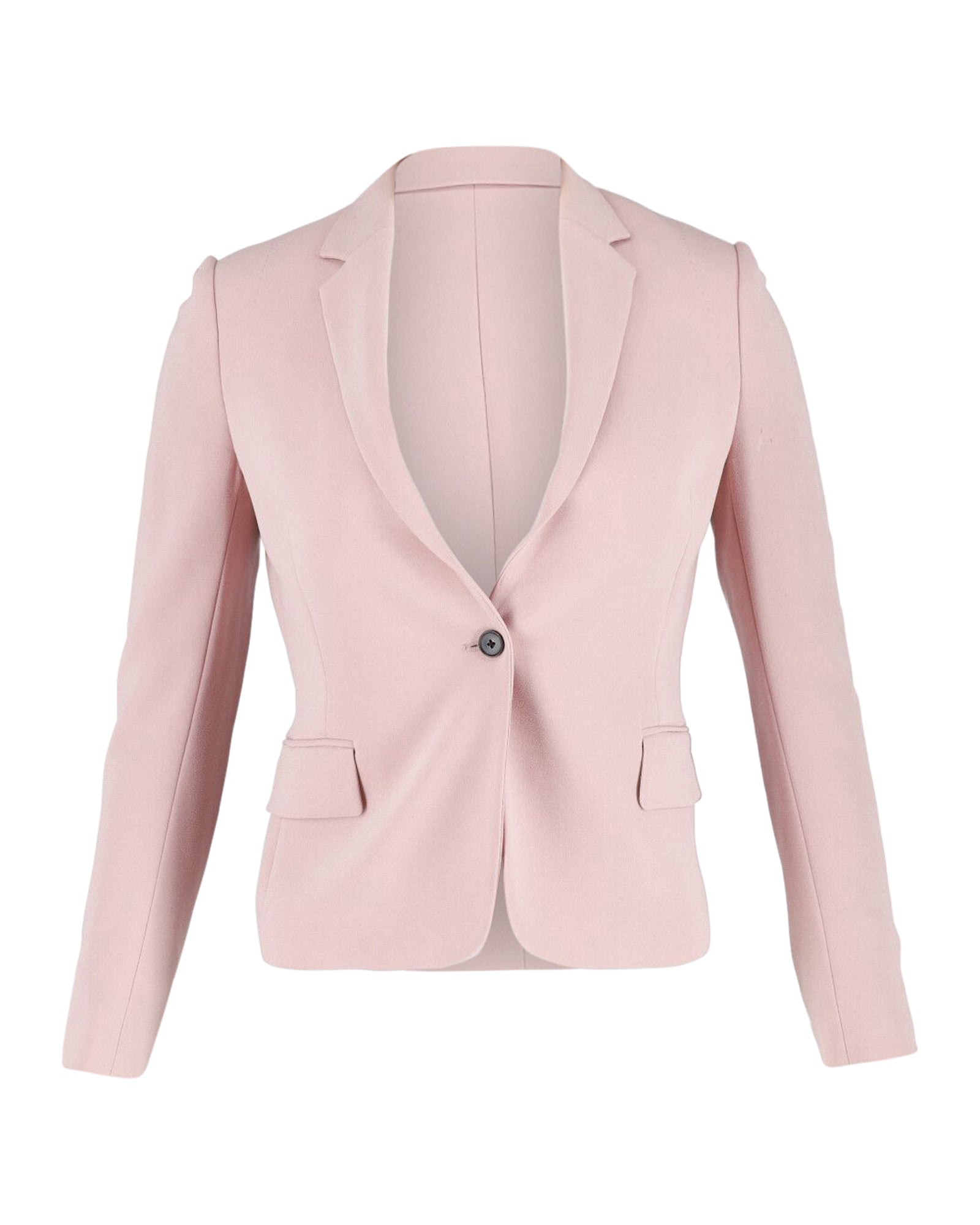 Joseph Single Button Blazer in Pastel Pink Acetate