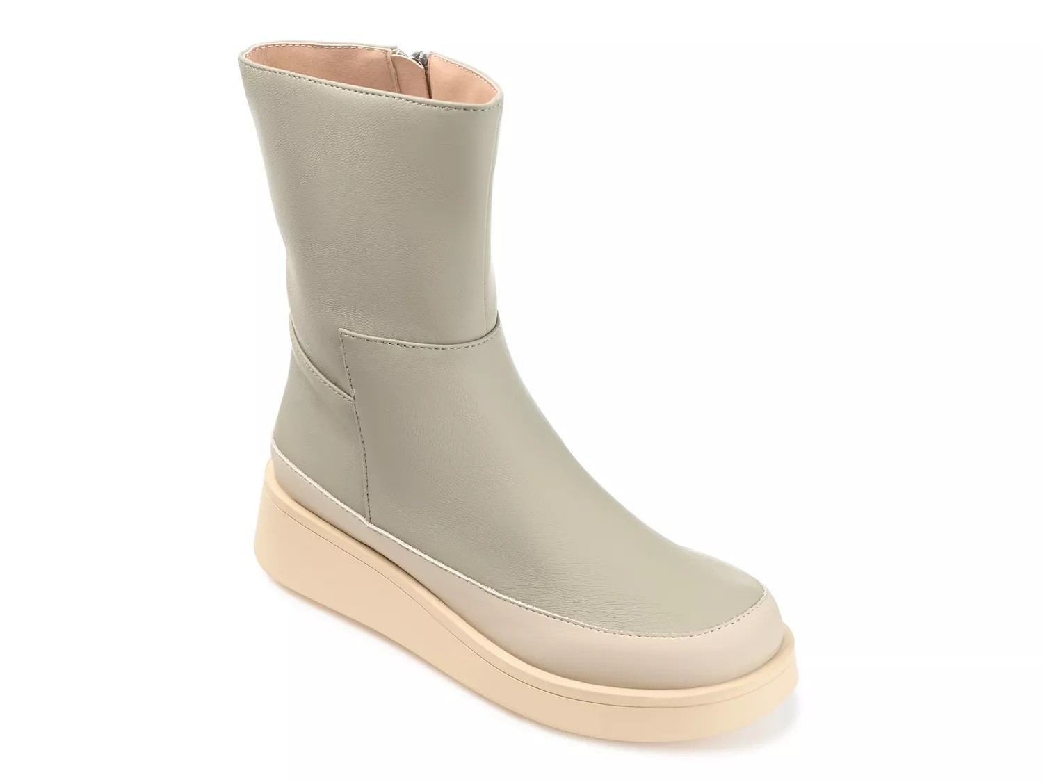 Journee Collection Cristen Wedge Bootie | Women's | Sage Green | Size 6 | Boots | Wedge