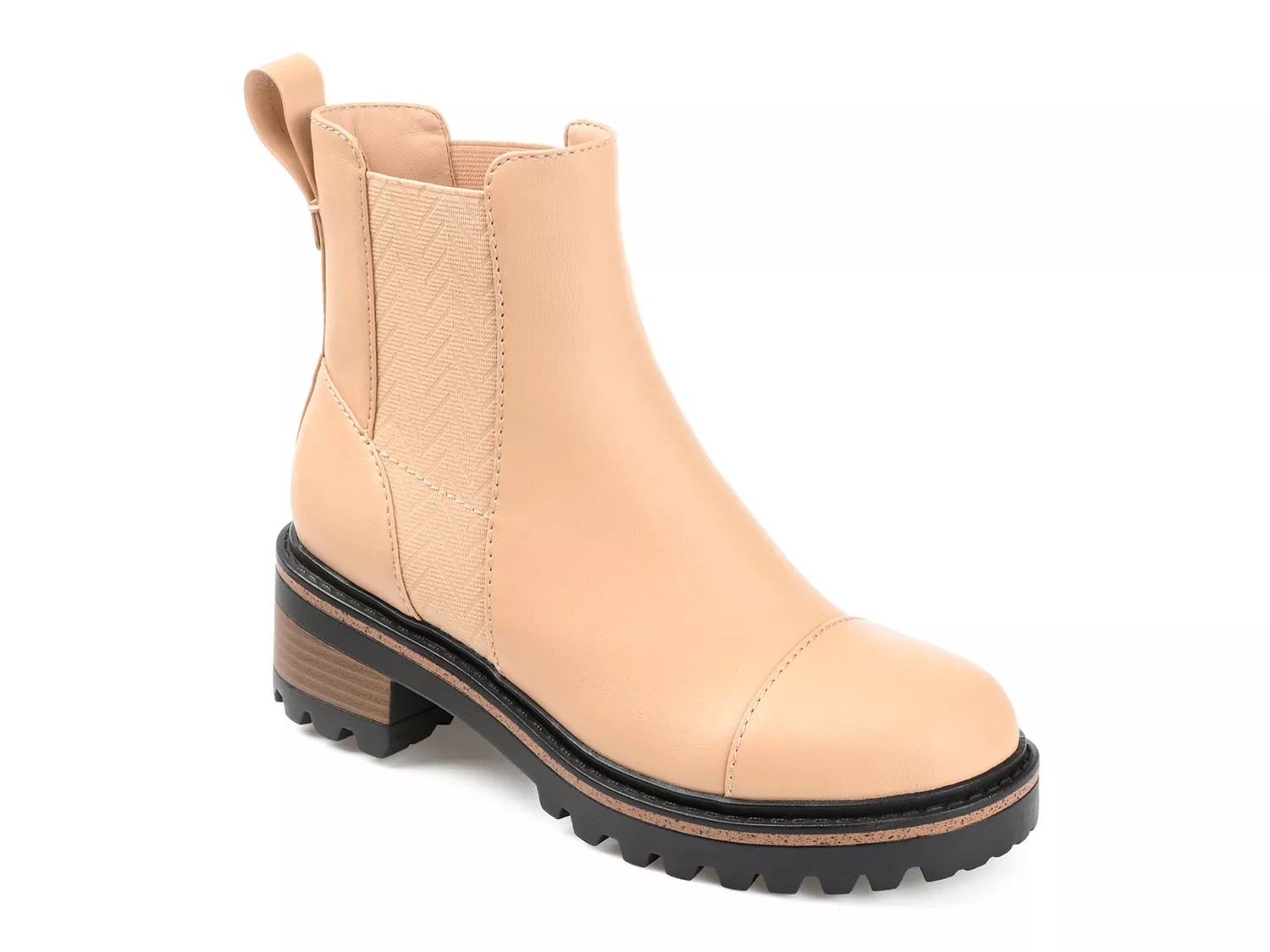 Journee Collection Mirette Chelsea Boot | Women's | Beige | Size 6 | Boots