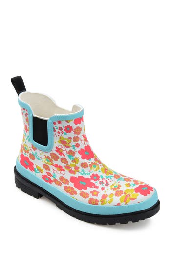 Journee Collection Tekoa Rain Boot in Blue at Nordstrom Rack, Size 6