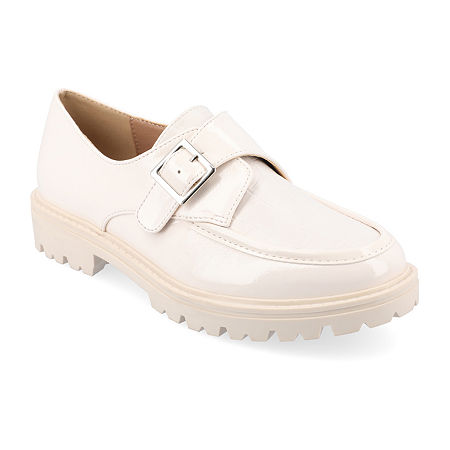 Journee Collection Womens Azula Loafers, 5 1/2 Medium, Beige