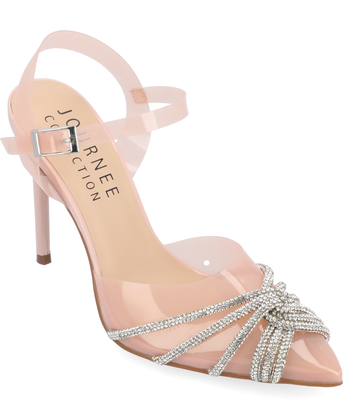 Journee Collection Women's Eleora Lucite Stilettos - Nude