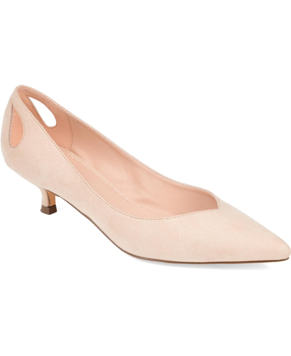 Journee Collection Women's Goldie Kitten Heels - Nude