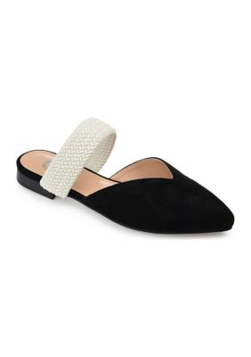 Journee Collection Women's Roxeene Mules, Black, 6M