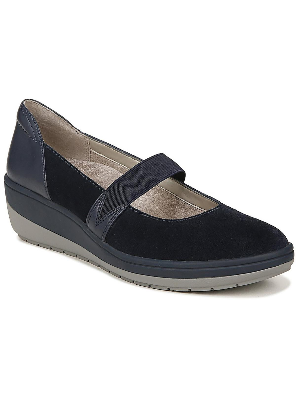 Judie Womens Suede Slip-On Mary Janes