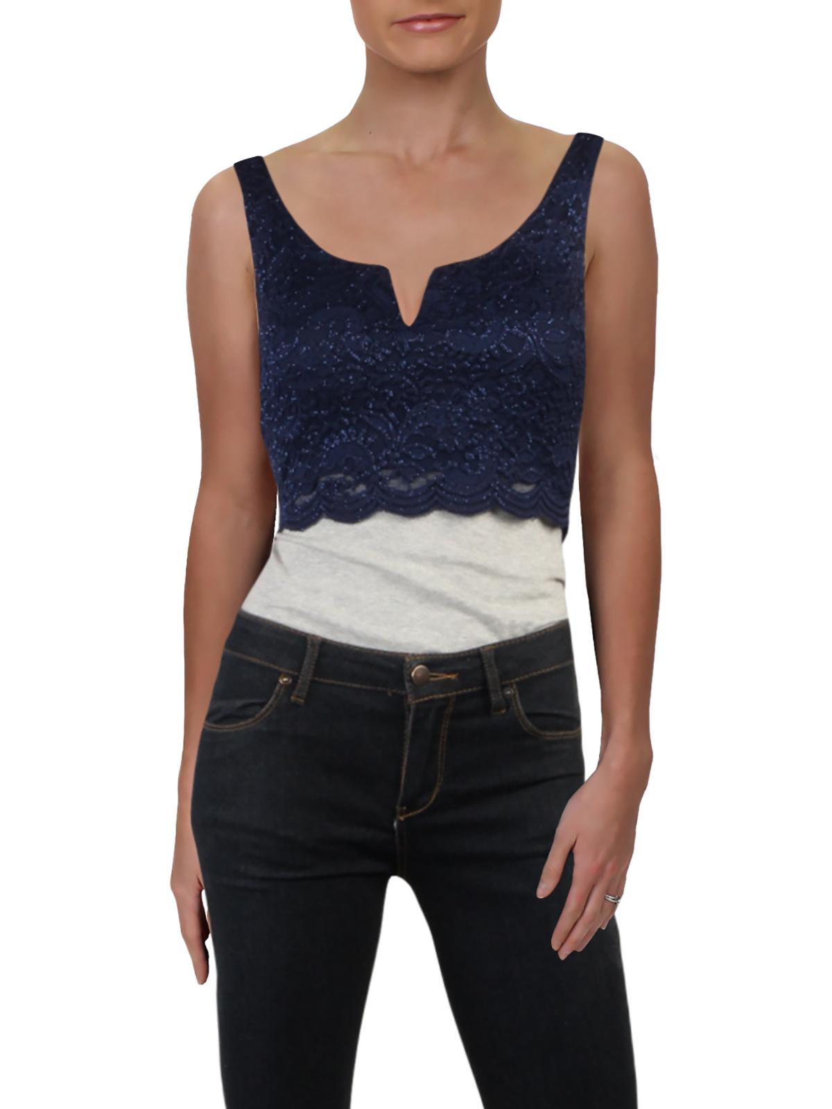 Juniors Womens Lace Short Crop Top