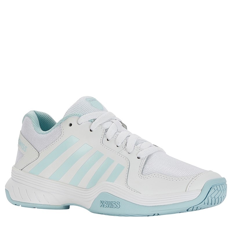 K-Swiss Women's Court Express Pickleball Shoes (White/Green) - Size 10.0 M