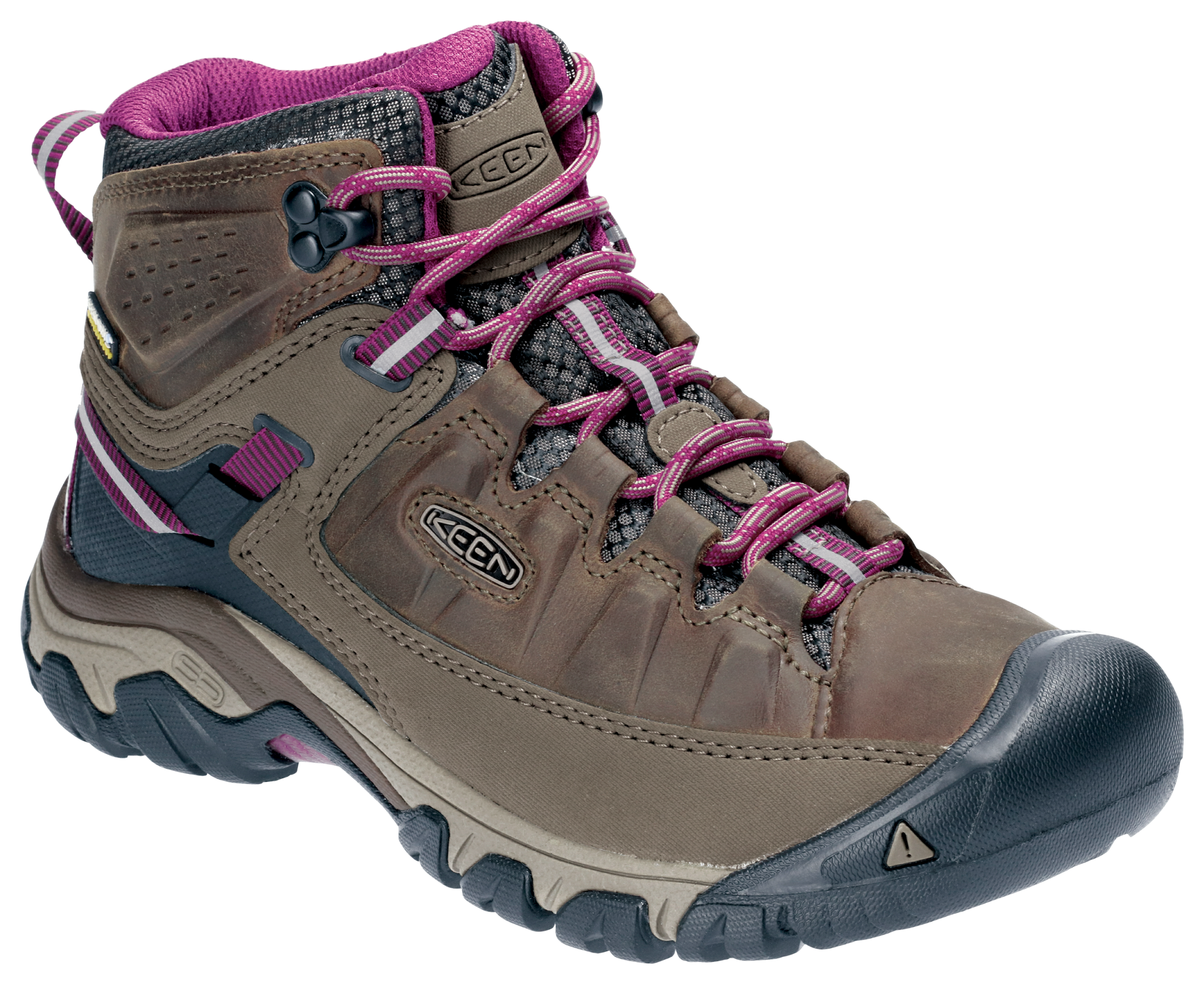 KEEN Targhee III Mid Waterproof Hiking Boots for Ladies - Weiss/Boysenberry - 7M