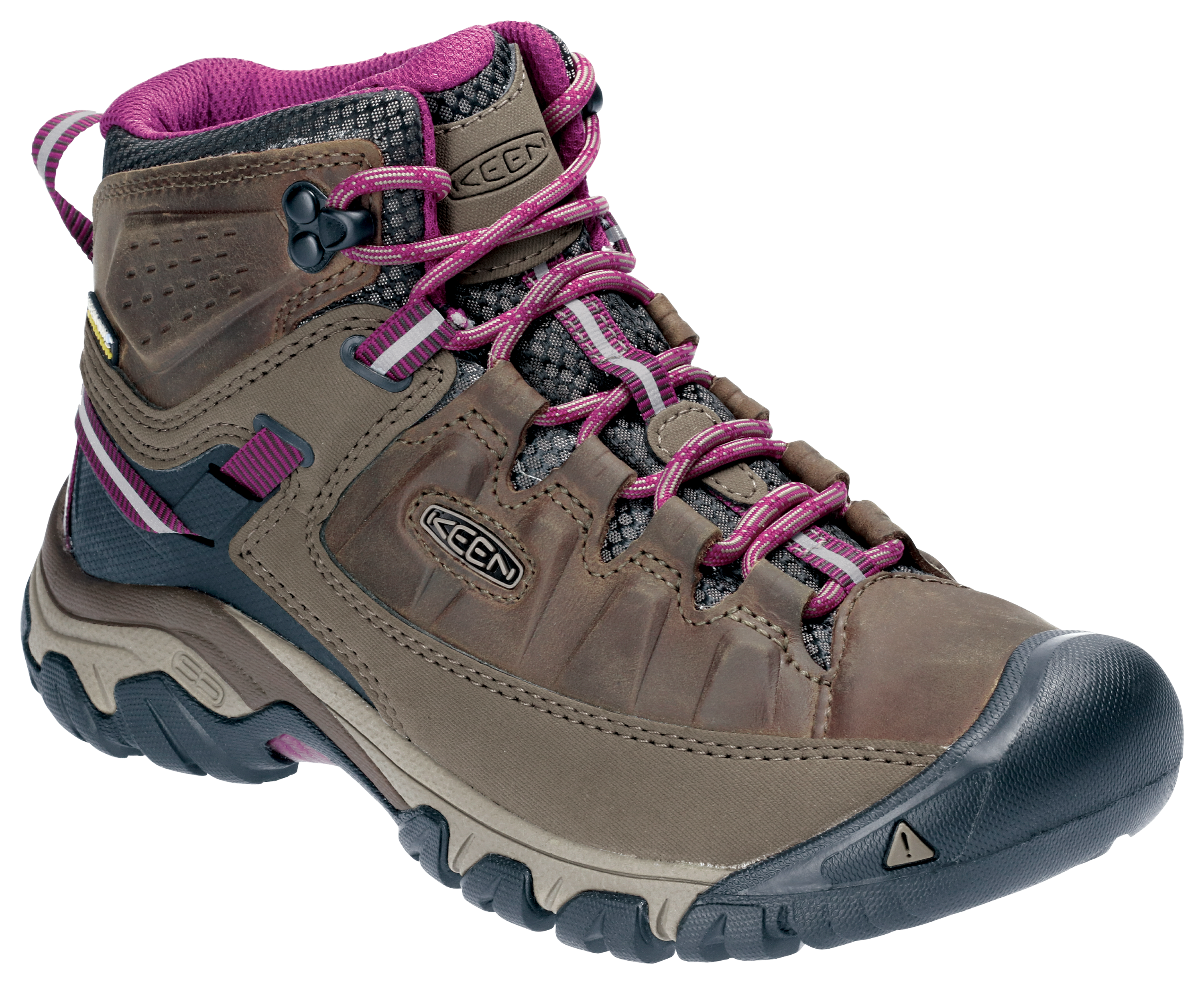 KEEN Targhee III Mid Waterproof Hiking Boots for Ladies - Weiss/Boysenberry - 7M