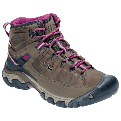 KEEN Targhee III Mid Waterproof Hiking Boots for Ladies - Weiss/Boysenberry - 7M