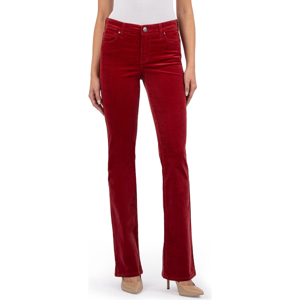 KUT from the Kloth Karen Bootcut Corduroy Pants in Red at Nordstrom, Size 2