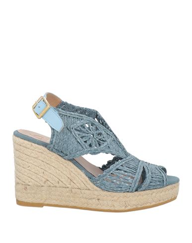 Kanna Woman Espadrilles Pastel blue Size 7 Textile fibers