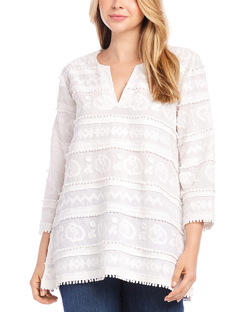 Karen Kane Embroidered Tunic Top