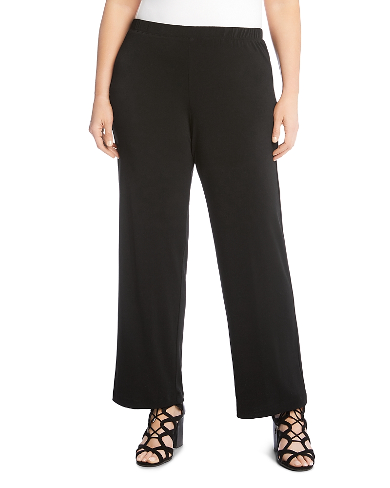 Karen Kane Plus Crepe Straight-Leg Pants