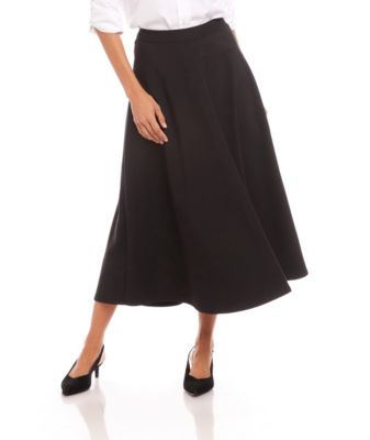 Karen Kane Women's Midi Circle Skirt, Black, XS