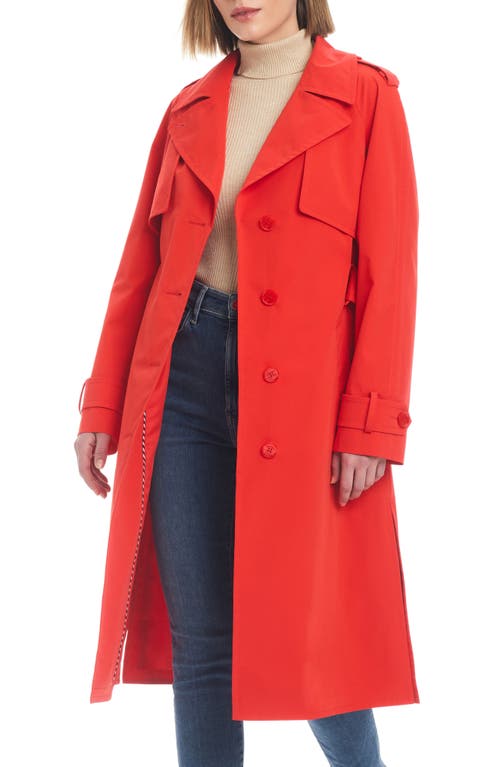 Kate Spade New York water resistant trench coat in Ponderosa Red at Nordstrom, Size Small