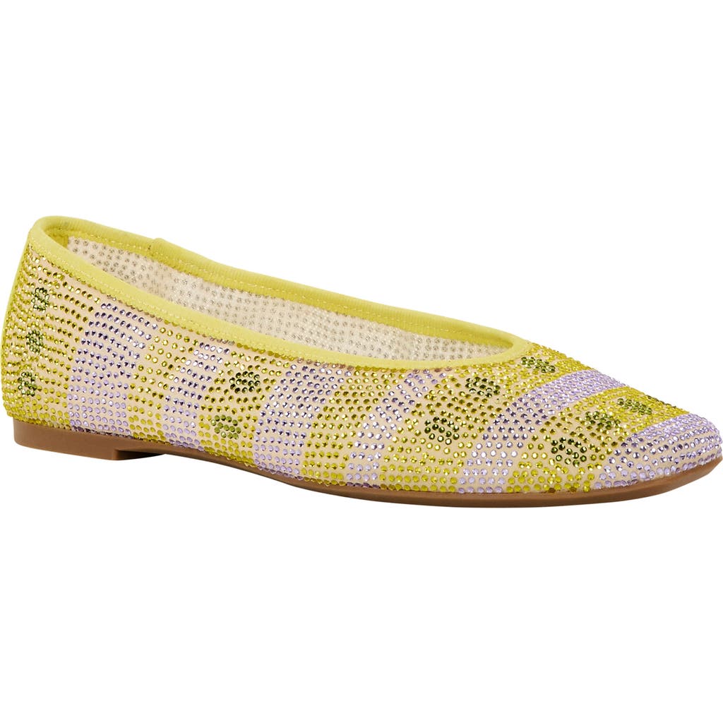 Katy Perry The Evie Easter Ballet Flat in Yellow/Purple Multi at Nordstrom, Size 5