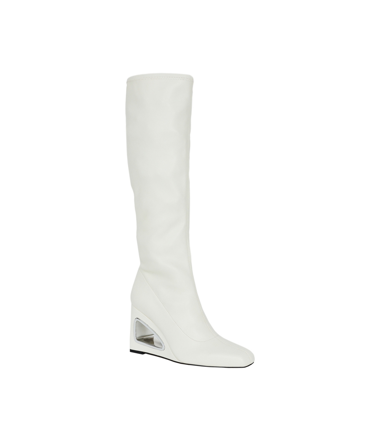 Katy Perry Women's Hollow Wedge Knee High Boots - Optic White