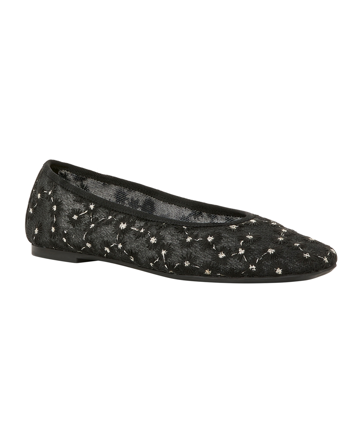 Katy Perry Women's The Evie High Square Toe Ballet Flats - Black