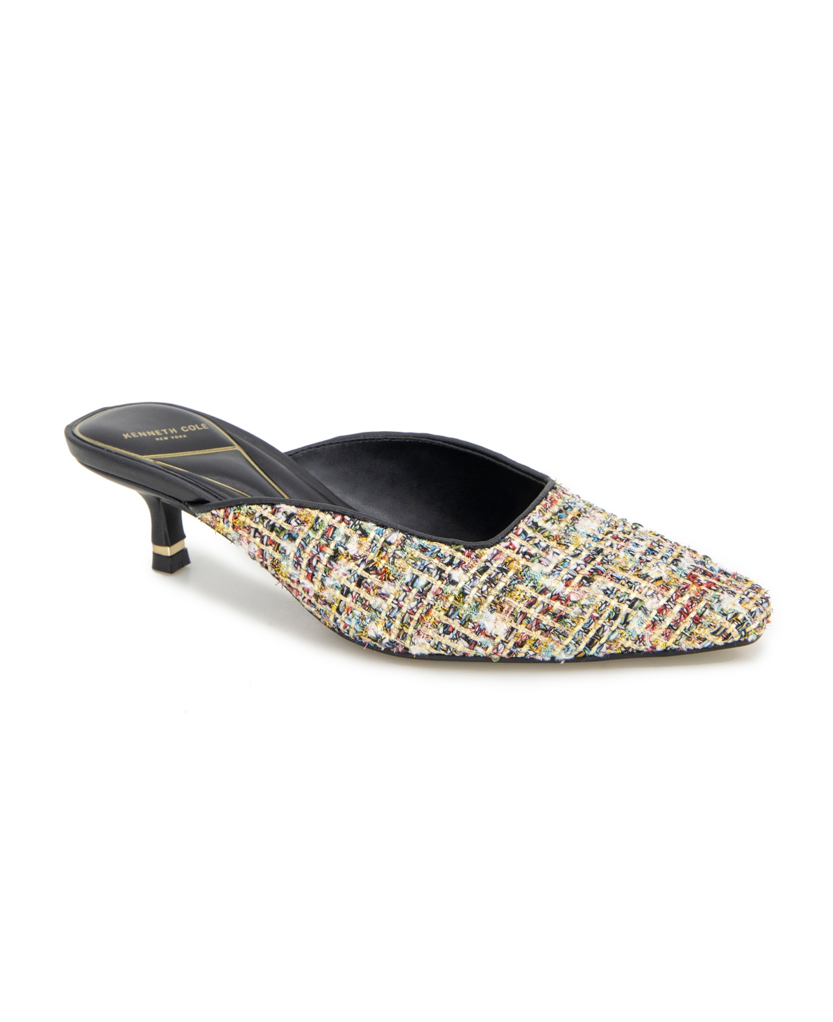 Kenneth Cole New York Women's Margo Kitten Heel Mule - Multi Metallic