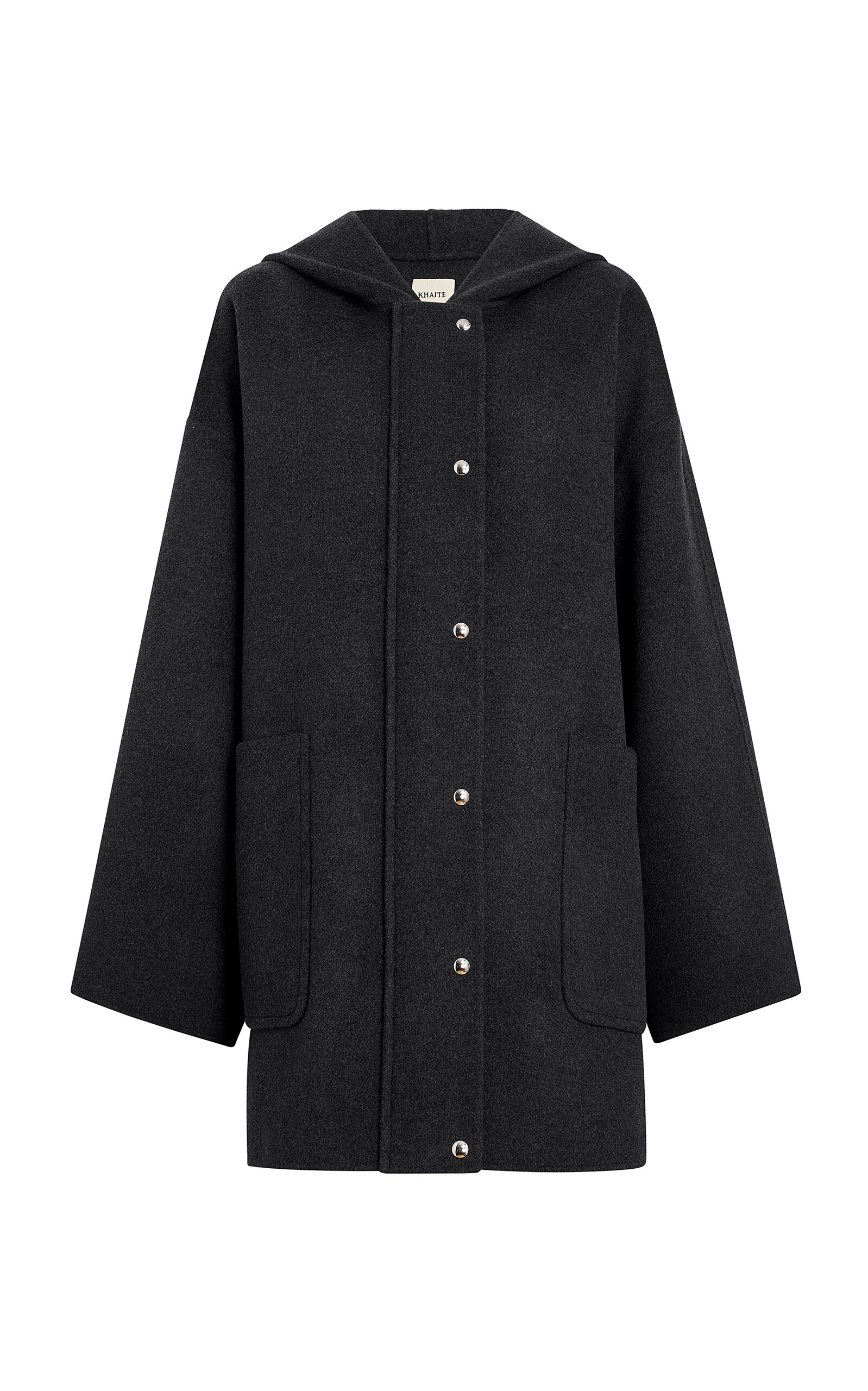 Khaite - Hessner Hooded Wool Coat - Brown - S - Moda Operandi