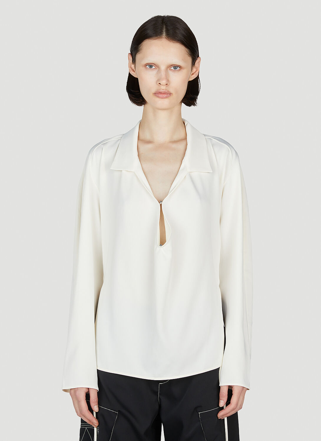 Kiko Kostadinov Two Way Shirt - Woman Shirts White Fr - 40