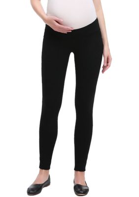 Kimi & Kai Women's Maternity Brandi Under Belly Ultra Stretch Skinny Pant (28 Inch Inseam), Black, Large