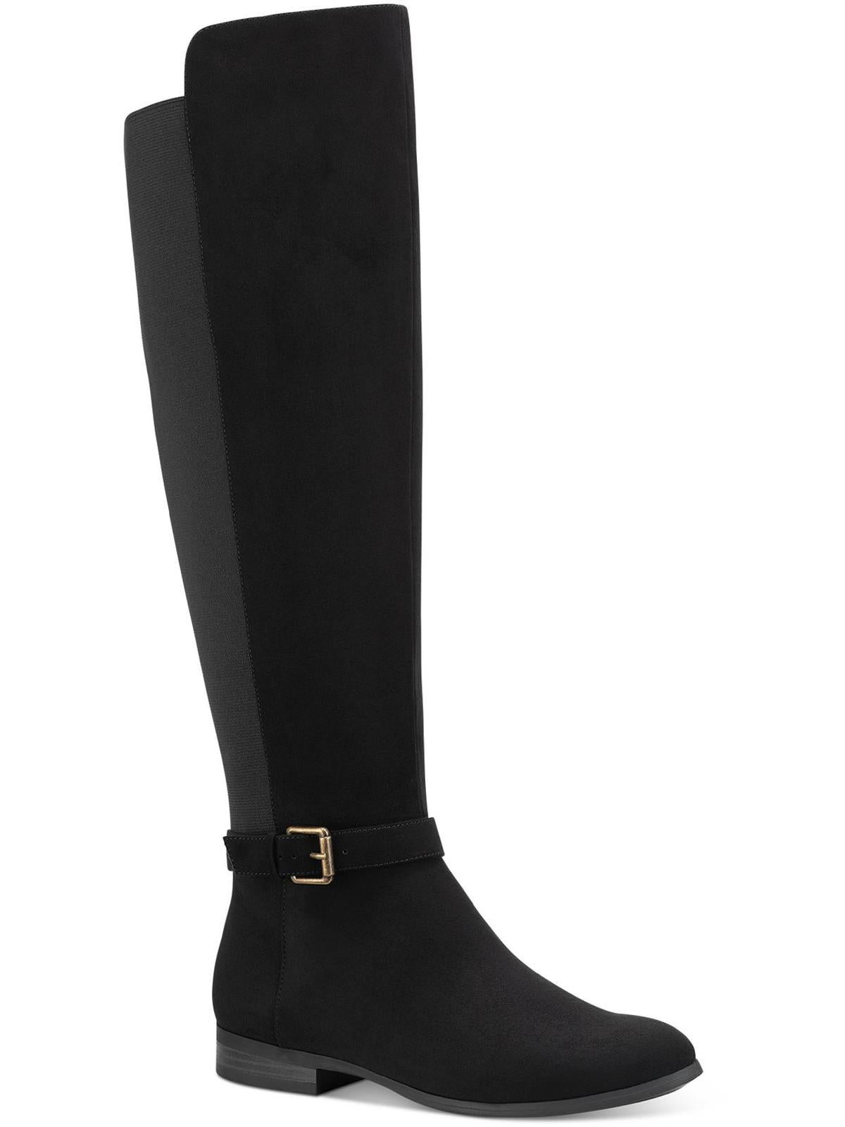 Kimmball Womens Solid Stretch Over-The-Knee Boots