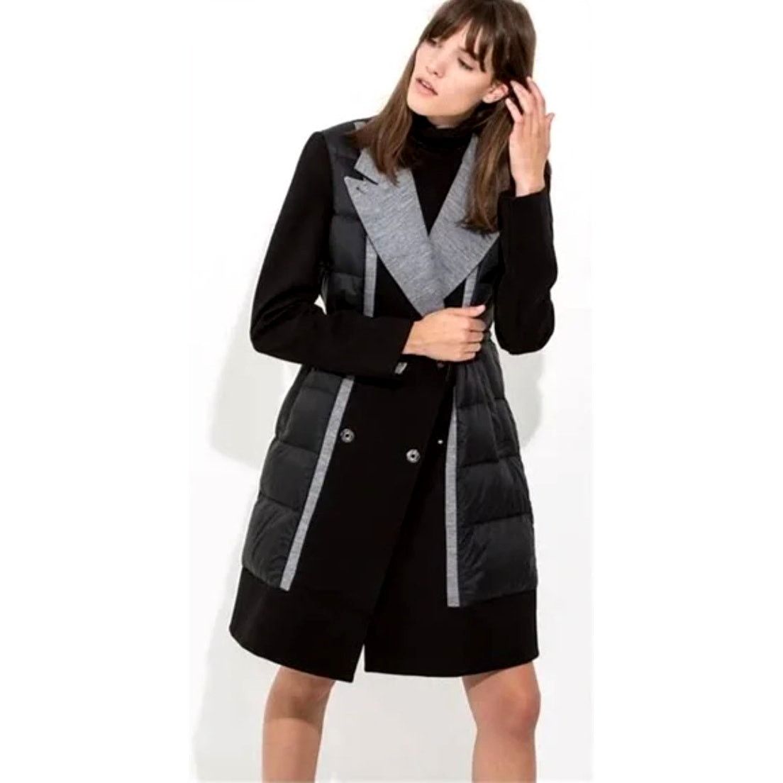 Kit And Ace Ashford Trench Puffer Coat Size 6/s in Black, Women's