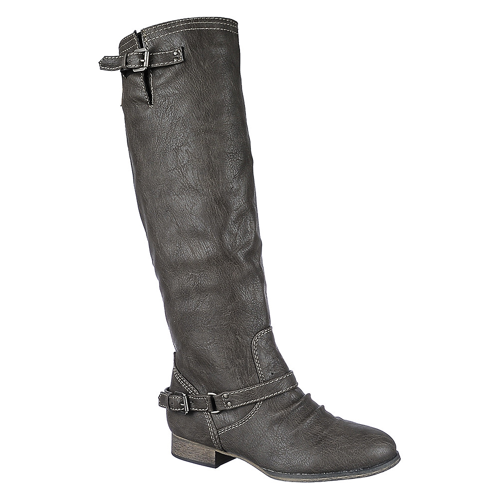 Knee-High Boot Outlaw-81 Taupe/red Taupe/red