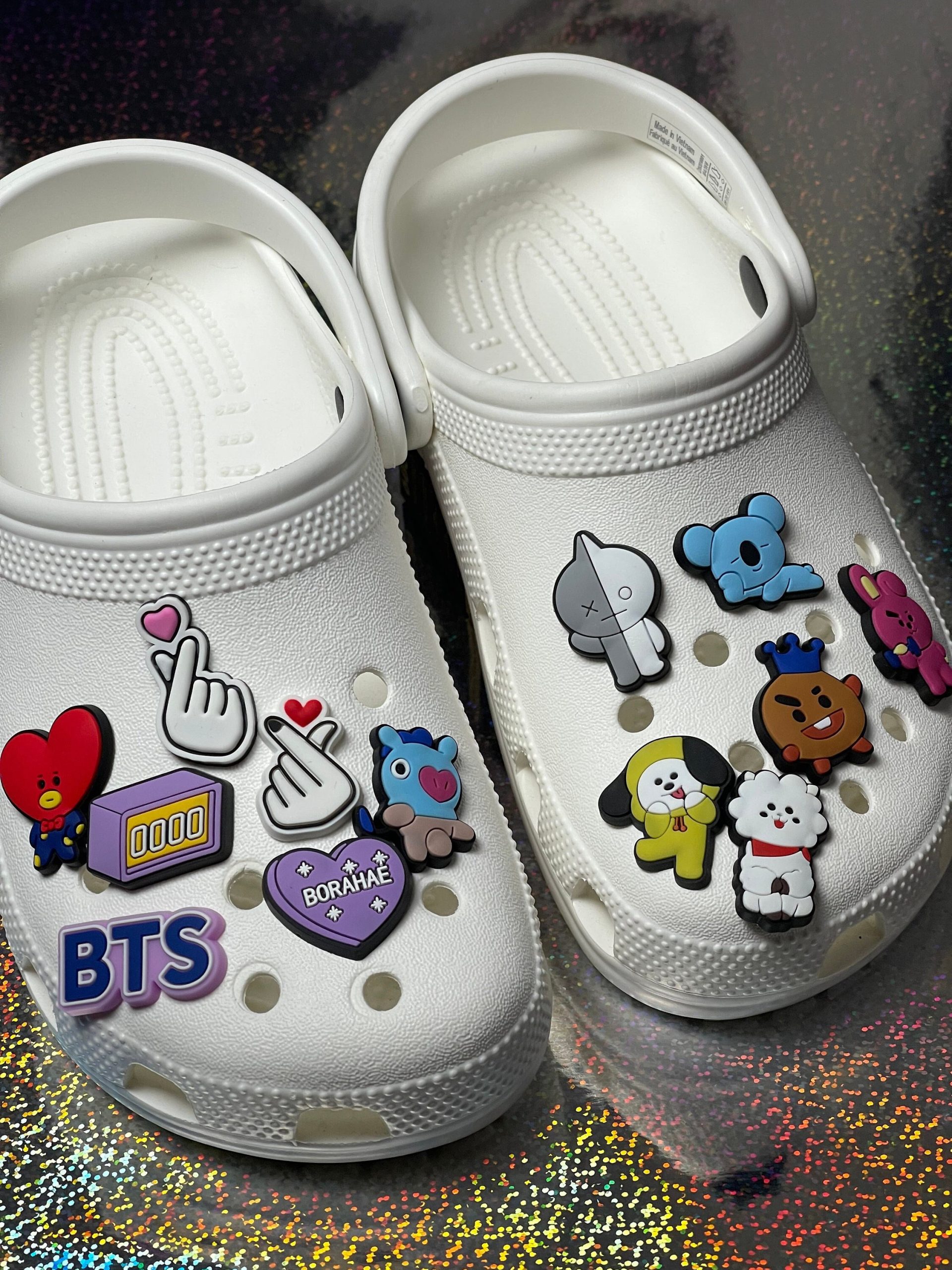 Korean Kpop Shoe Charms, K Pop Pins Set, Heart Fingers Blinks Clog Accessories, Bangtan, Characters